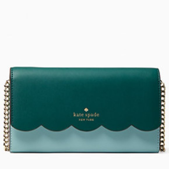 kate spade Handbags - Kate Spade Deep Jade Gemma Wallet on a Chain NWT